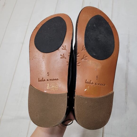 Beek Turaco woven leather sandals zipper back black gladiator renaissance boho - Picture 2 of 11